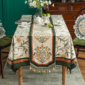 Velvet Table Runner, Botticelli Pattern, 12 x 63 Inches, Dining Decor