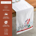 Table Runner 100% Cotton, Double Layer, 14.5 x 108 Inch, Morzine Print