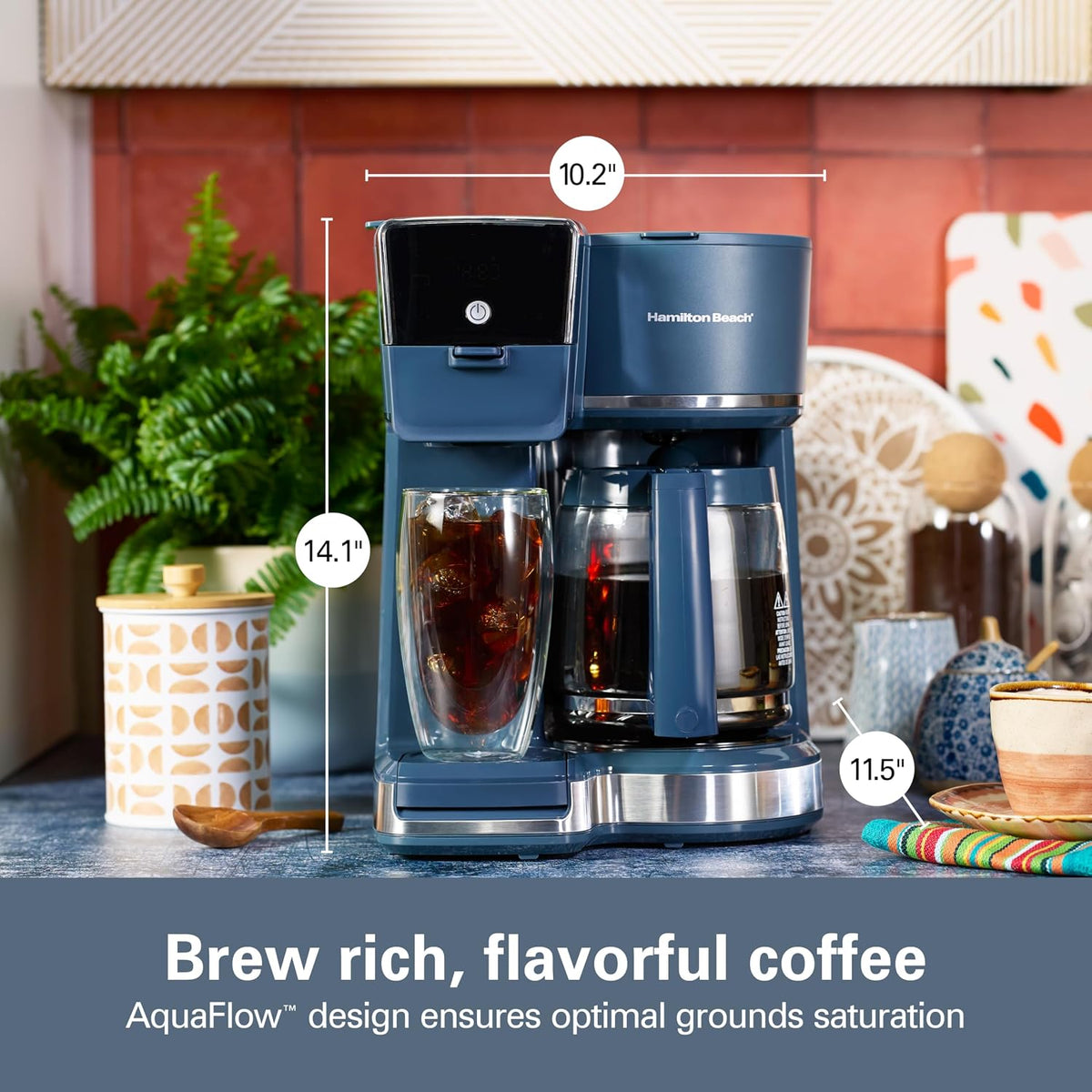 2-Way Drip Coffee Maker & Single Serve Coffee Machine – close-up