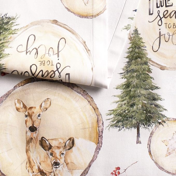 Table Runners 100% Cotton Mountain Life Design 14.5 x 90 Inch