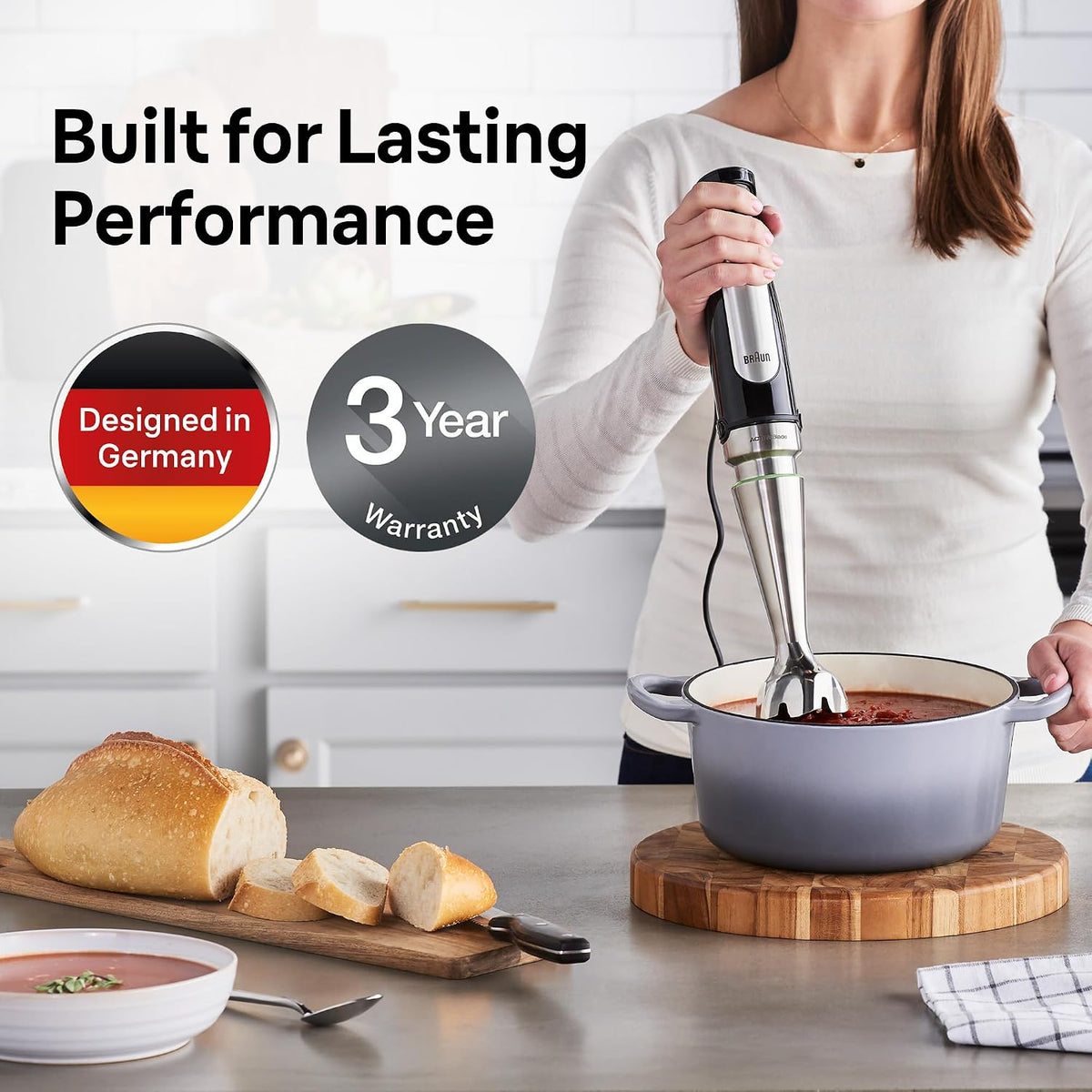 MultiQuick 7 3-in-1 Immersion Blender & Food Processor – another angle