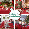 Tablecloths: 2-Pack Red Rectangular, Water-Resistant 100% Polyester