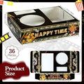 Movie Snack Bowls 36 Pack, Black and Gold Disposable Paper Trays