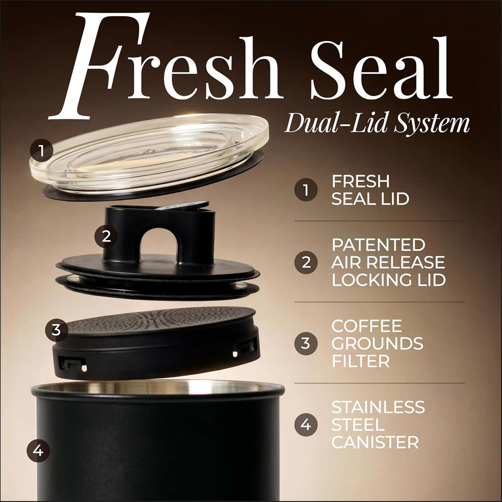 Coffee Storage Container, Airtight Coffee Bean Storage – alternate view