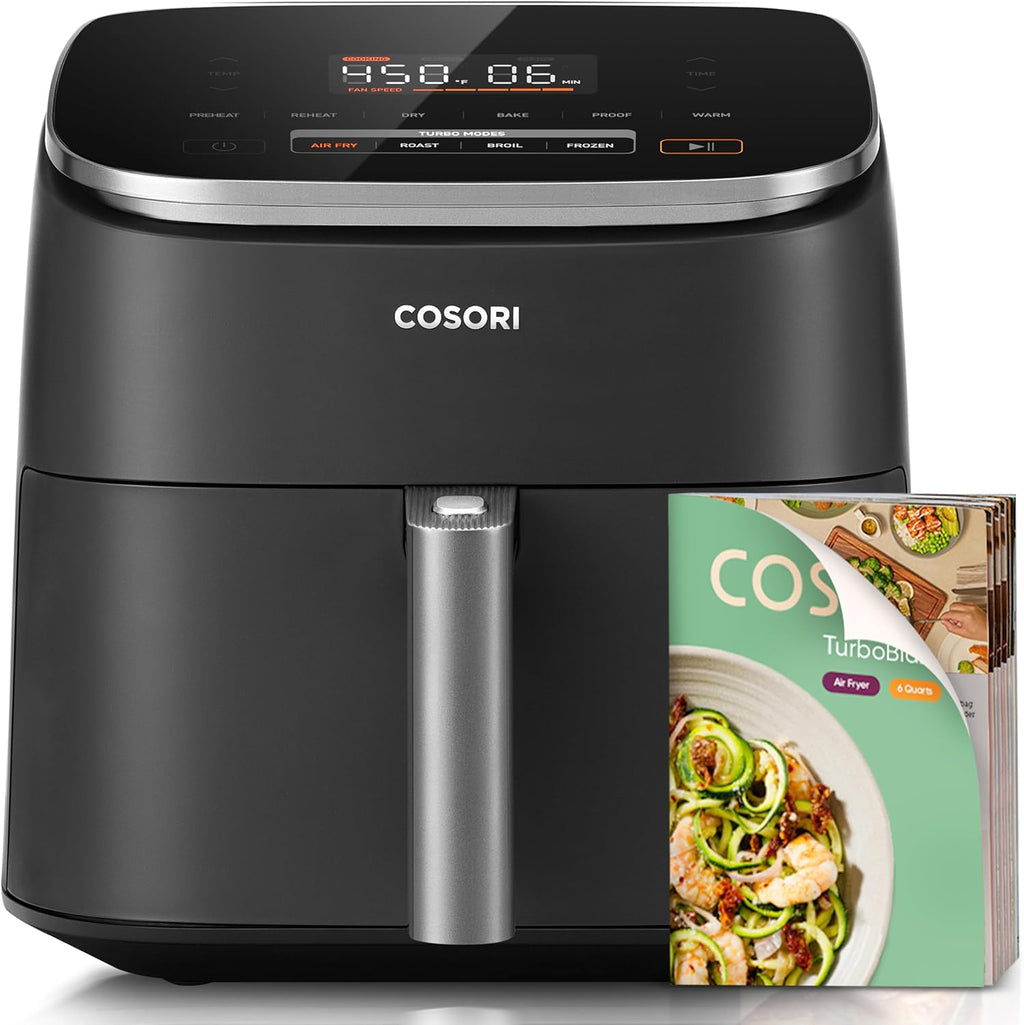 TurboBlaze Air Fryer, 9-in-1, 6 Qt, PFAS-Free Ceramic Coating