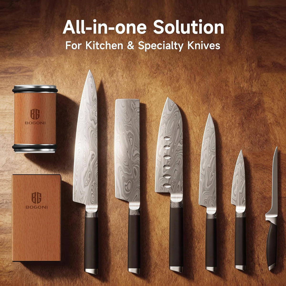 Rolling Knife Sharpener with Diamond & Ceramic Disc, Classic Kit – features