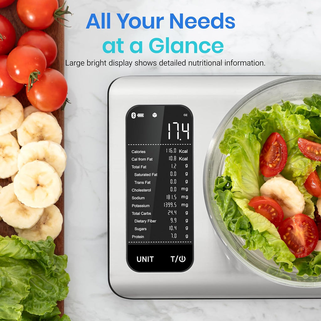 Digital Scales for Kitchen, 11 lb Capacity, Stainless Steel Platform