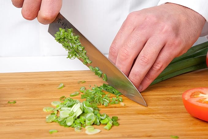 Kimura Nakiri Knife, [Made in Japan], 6.5 inch Professional Chef Knife, Ultra Sharp High Carbon Molybdenum Stainless Steel Kitchen Knives, Chefs Knife with Ergonomic Handle - Japanese Chef's Knife