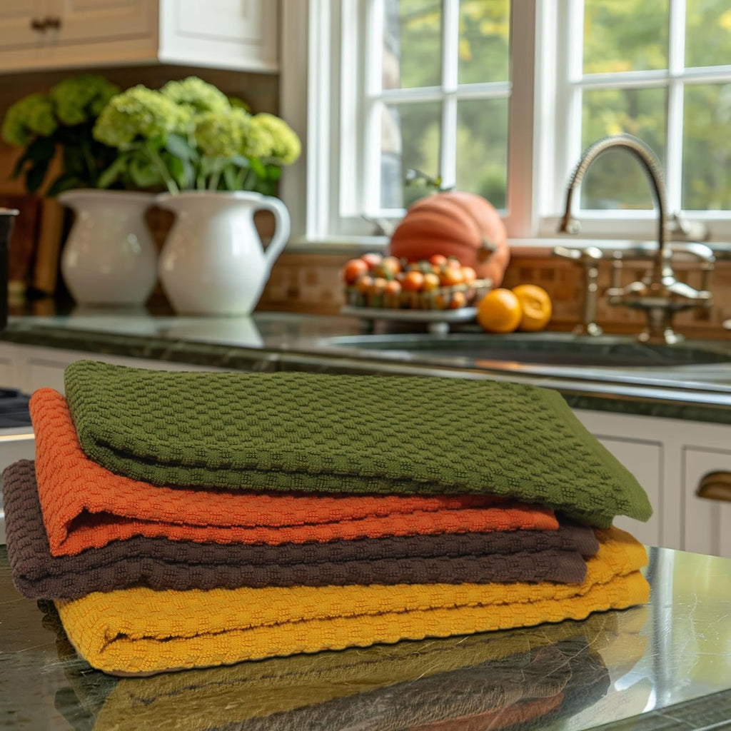 Amazing Kitchen Towel - 12 Pack 100% Cotton Waffle Terry Towel – alternate view