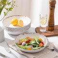 Pasta Bowls, 6-Pack, 9.25-Inch Antique Ivory Melamine