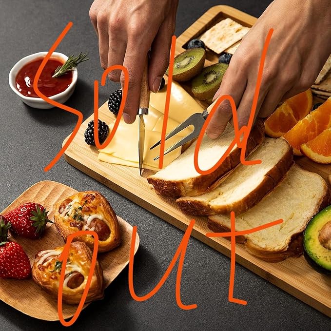 Cutting Board Wood Chopping Board Double Sided Charcuterie Boards Serving Board Kitchen Essential House Warming Hostess Host Gift Serving Tray for Christmas Wedding Birthday Anniversary Lake Blue
