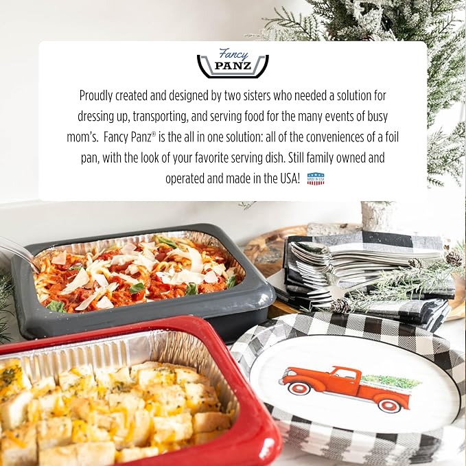 Fancy Panz - Marble 9x13x2" Aluminum Foil Pan Carrier - Elevated Food Serving - Image 8