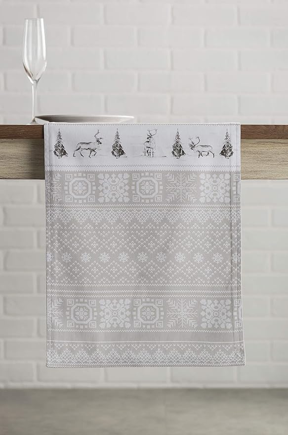 Table Runners 14.5 x 90 Inch 100% Cotton Cozy Christmas Design