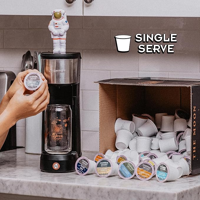 Copper Moon Single Serve Coffee Pods For Keurig K-Cup Brewers, Variety Pack (Colombian, Costa Rican, Sumatra), 60 Count