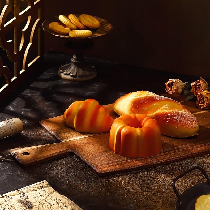 Cutting Boards: 18-Piece Acacia Wood Set with Built-in Handles