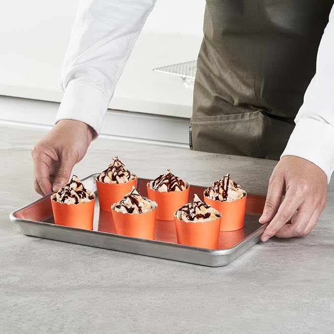 Baking Cups 200 Count Orange Paper Cupcake Liners 3.38 oz