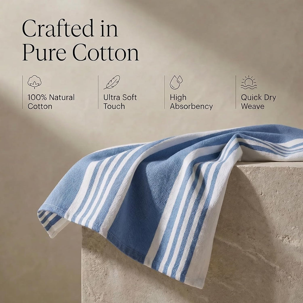 Kitchen Towels 100% Cotton Dish Towels for Kitchen (Set of 6) 20”x30” Dish – alternate view