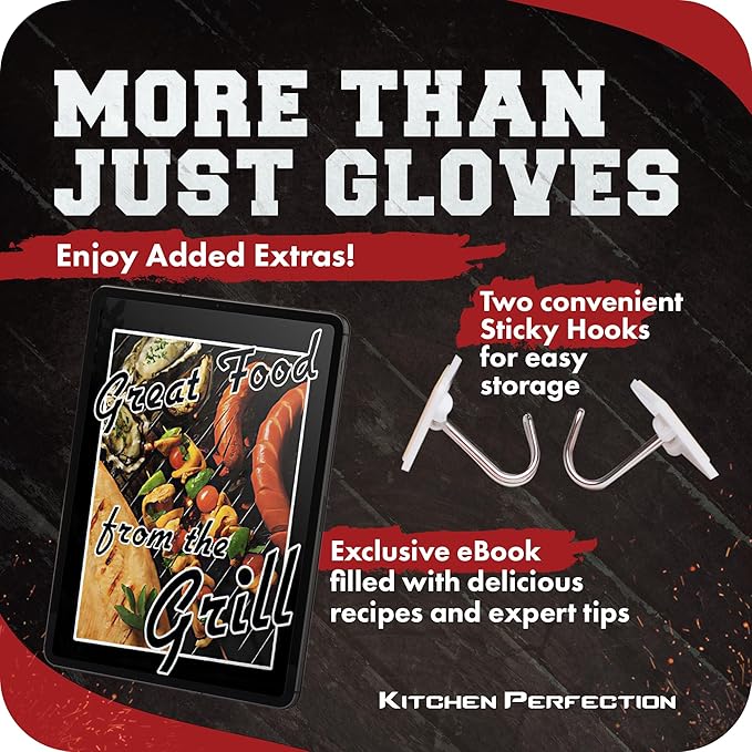 Silicone Protective Mitts, Set of 2 in Green, Heat Resistant Up to 500 Degrees
