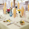 Square Tablecloths, 6-Pack, Ivory Polyester, 70 x 70 Inch