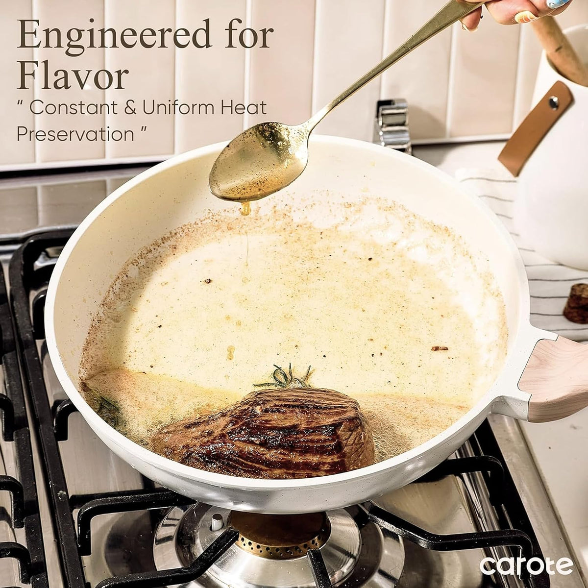 21pcs Pots and Pans Set, Nonstick Cookware Sets, with Egg Pan – another angle