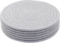 8 Inch Trivets for Hot Dishes, Hot Pots and Pans, Thick Heat Resistant Large Coaster for Kitchen, Hot Pads, Kitchen Essentials, Kitchen Decor for Table & Countertop, 6 Pcs