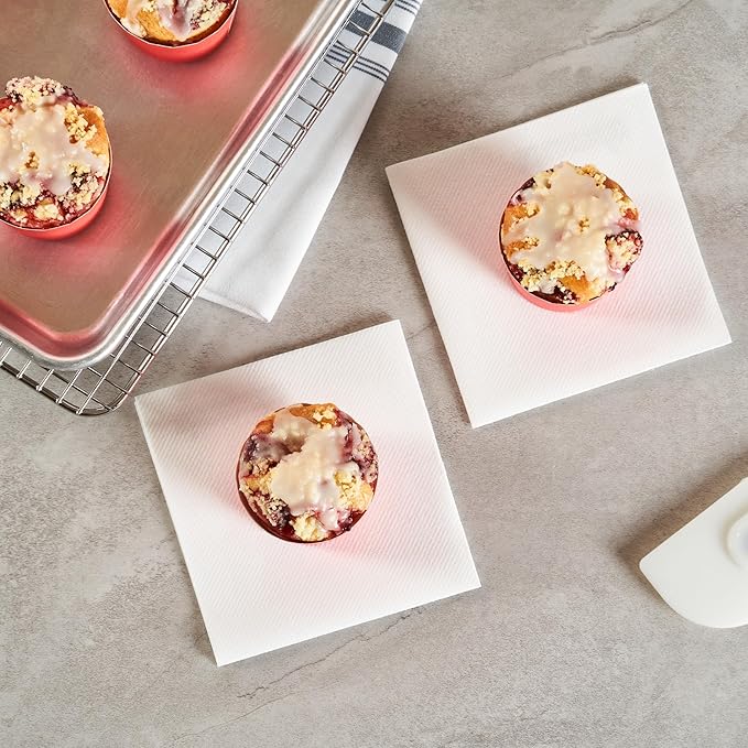 Baking Cups 200 Count Red Scalloped Paper, Oven-Ready and Greaseproof