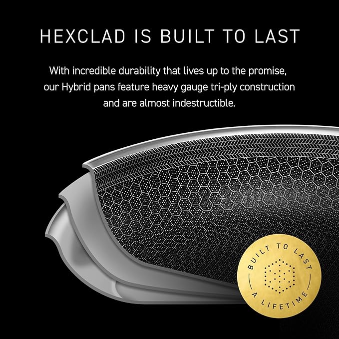HexClad Hybrid Nonstick 10-Inch Wok - Image 5