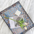 Serving Tray 15.7 x 11.8 Inch Rectangular Plastic with Handles