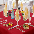 Red Square Polyester Tablecloths, 6 Pack for Dining and Picnic Tables