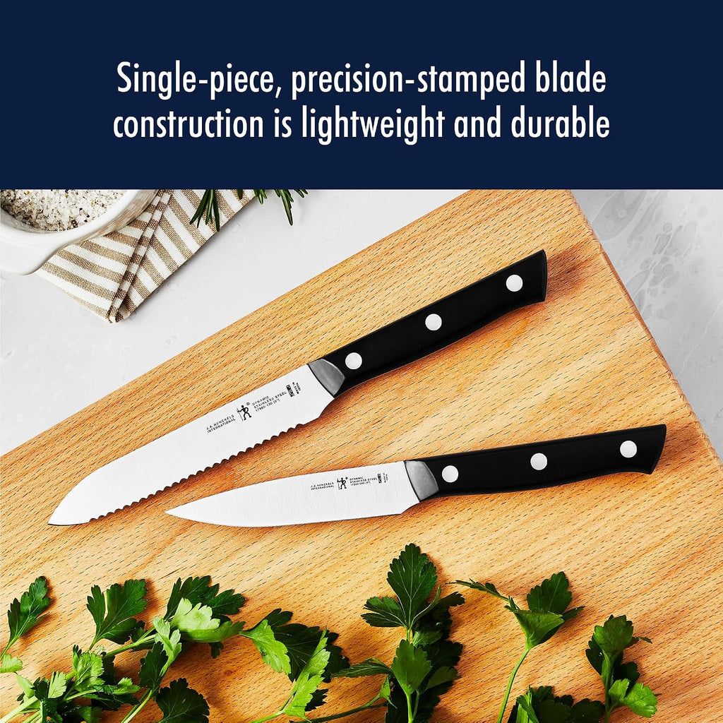 Dynamic 5-Pc Knife Set with Chef, Bread, Utility, Paring, Santoku – set view