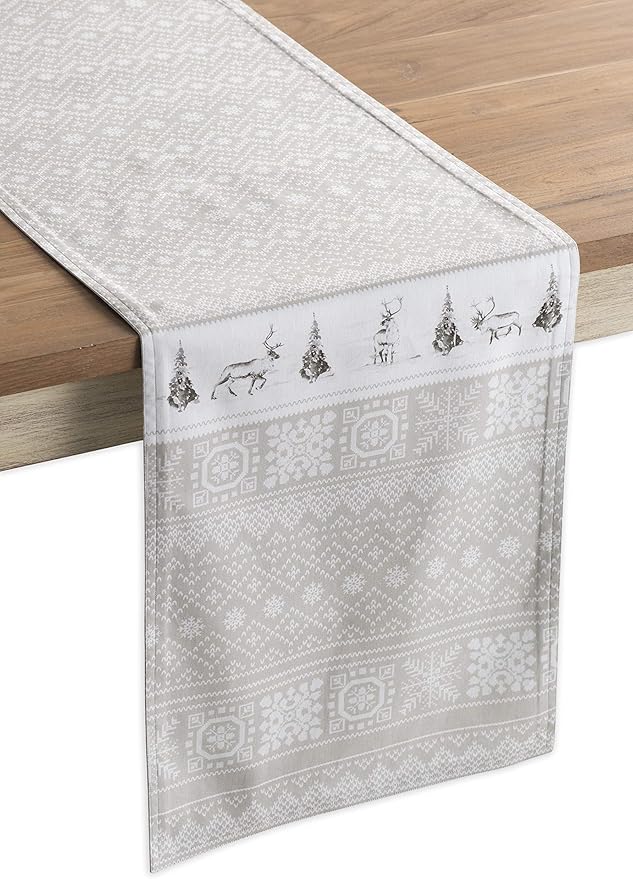 Table Runners 14.5 x 90 Inch 100% Cotton Cozy Christmas Design