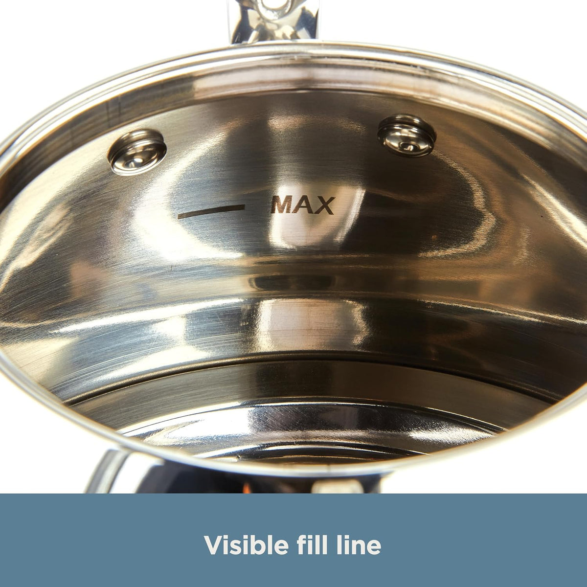 Stainless Steel 2 Qt Stovetop Tea Kettle – close-up