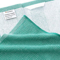 Cotton Dish Towels 6 Pack, 18 x 28 Inch Flat and Terry Set, Green