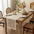 Table Runner, Coffee Boho Polyester, 14 x 138 Inches