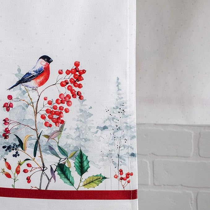 Table Runner 100% Cotton, Double Layer, 14.5 x 108 Inch, Morzine Print
