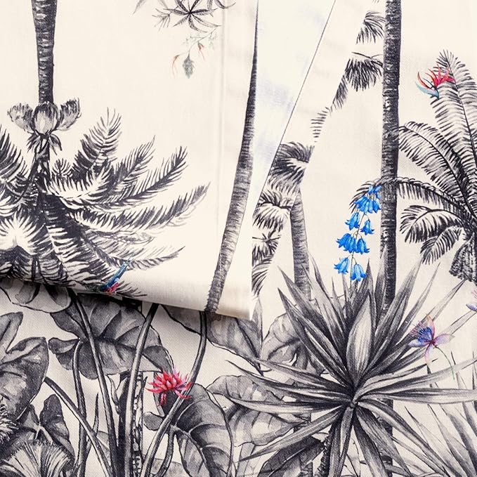 Table Runner, 100% Cotton Watercolor Design, 14.5 x 90 Inches