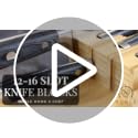 In-Drawer Bamboo Knife Block Holds 16 Knives (Not Included) Without Pointing Up PLUS a Slot for your Knife Sharpener! Knife Organizer Made from Quality Moso Bamboo - view 7