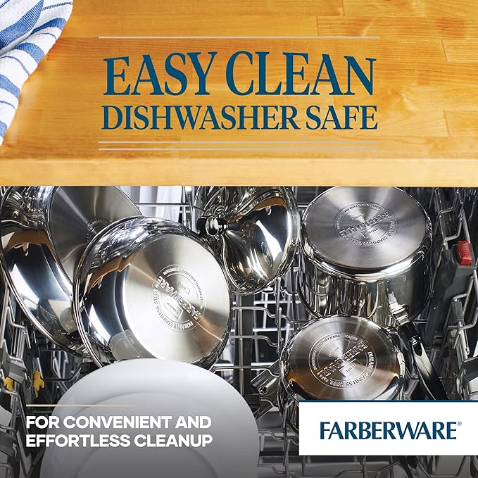 Farberware Classic Stainless Steel Fry Lid, Saute Pan (2.75 Quart), Silver