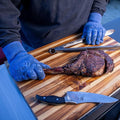 Oven Mitts, Blue ARAMID 2-Piece Set, 932°F Heat and Cut Resistant