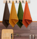 Dish Towels 12-Pack Waffle Weave Cotton, 16 x 28 Inch Harvest Set
