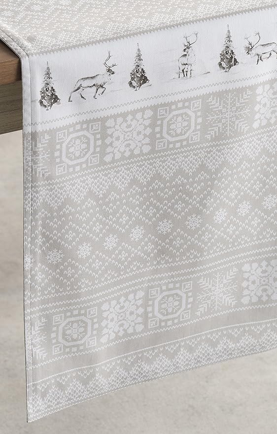 Table Runners 14.5 x 90 Inch 100% Cotton Cozy Christmas Design