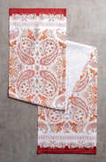 Table Runner, 100% Cotton, 14.5 x 90 Inch Orient Watercolor Design